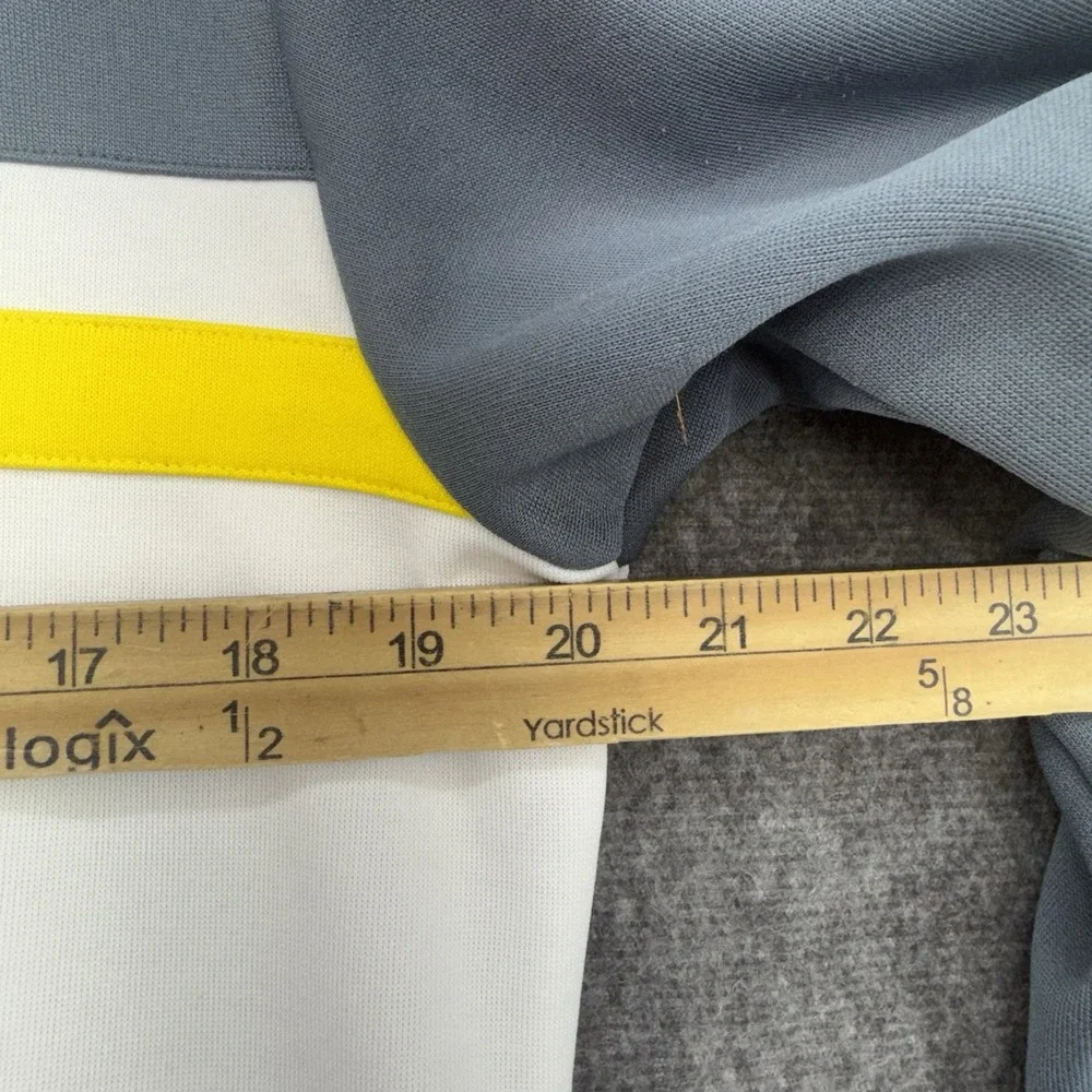 Adidas Originals Mens Gray White Yellow Track Jacket Full Zip S 260502-10